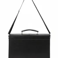 Портфель с ремнём, 38&times;6&times;27 см, черный
