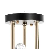 Светильник потолочный BayerLux &laquo;Клео&raquo;, 3&times;Е27 40 Вт, чёрный, 58&times;58&times;24 см