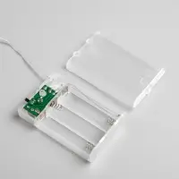 Гирлянда &laquo;Нить&raquo; 2 м, IP20, прозрачная нить, 20 LED, 2 режима, от батареек АА&times;3, свечение фиолетовое