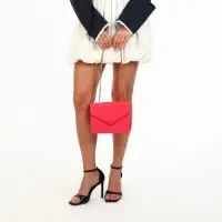 Сумка женская мессенджер на магните, 20&times;6&times;13 см, розовая