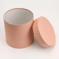 Набор круглых коробок 5 в 1 &laquo;Краски&raquo;, персиковый, 25&times;25&times;25 - 19&times;19&times;19 см