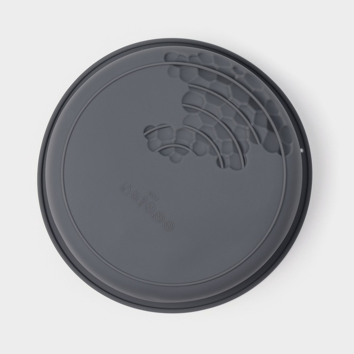 Форма для выпечки и муссовых десертов Доляна «Воздушность», силикон, 18,5х4,5 см, внутр. d=17 см, серая Форма для выпечки и муссовых десертов Доляна «Воздушность», силикон, 18,5х4,5 см, внутр. d=17 см, серая