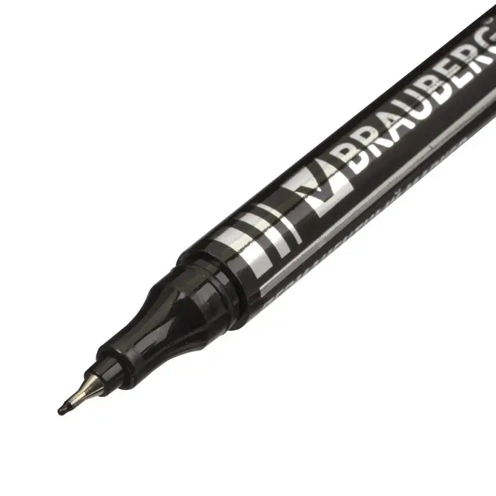 Маркер перманентный Brauberg. Jet, чёрный, узел 0.5 мм