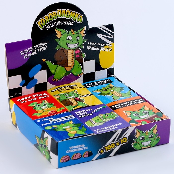 Головоломка "Мозгический взлёт" металл, микс , в шоубоксе