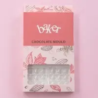 Форма для шоколада и конфет KONFINETTA &laquo;Поп-ит&raquo;, пластик, 6 ячеек 7&times;7 см, 27.5&times;17.5&times;2.5 см, прозрачная