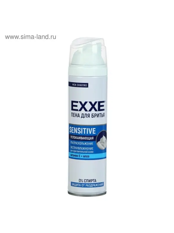 Пена для бритья Exxe Sensitive, для чувствительной кожи, 200 мл