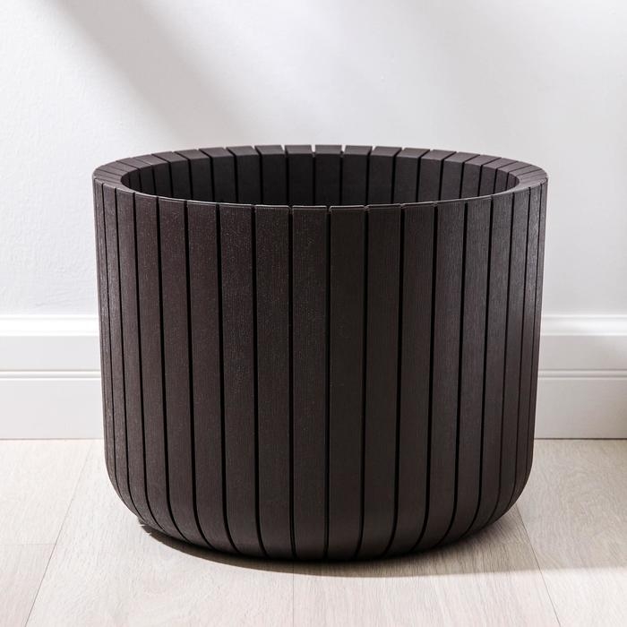 Кашпо «Шато», 29 л, цвет коричневый ротанг Кашпо «Шато», 29 л, цвет коричневый ротанг