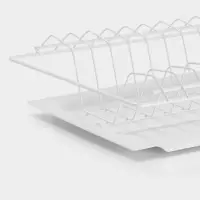 Сушилка для посуды с поддоном для шкафа 60 см, 56.5&times;25.6 см, белая