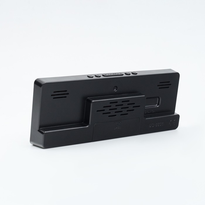 Часы электронные настольные будильник с термометром, 17.5 х 6.8 см, зеленая индикация Часы электронные настольные будильник с термометром, 17.5 х 6.8 см, зеленая индикация