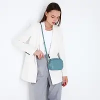 Сумка женская кросс-боди на молнии, 20&times;6.5&times;13 см, голубая