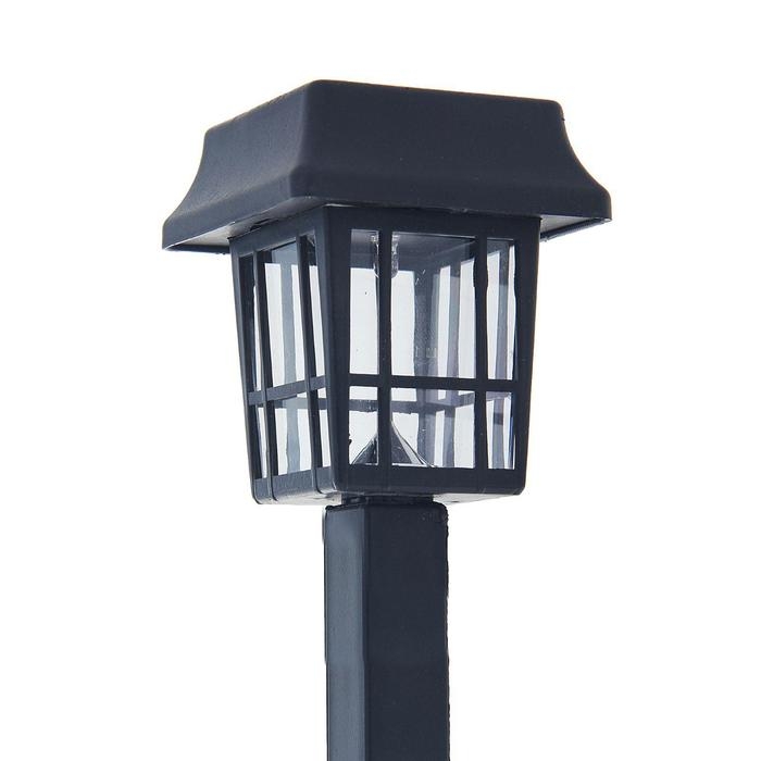 Садовый светильник на солнечной батарее «Фонарик», 7 × 32 ×7 см, 1 LED, свечение белое Садовый светильник на солнечной батарее «Фонарик», 7 × 32 ×7 см, 1 LED, свечение белое