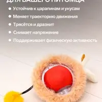 Интерактивная игрушка для кошек &laquo;Убегающий мех&raquo;, красная