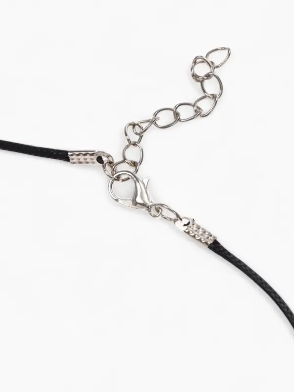 Кулон на шнурке &laquo;Муранское стекло&raquo;, малый, сердечко темное, МИКС, 45 см