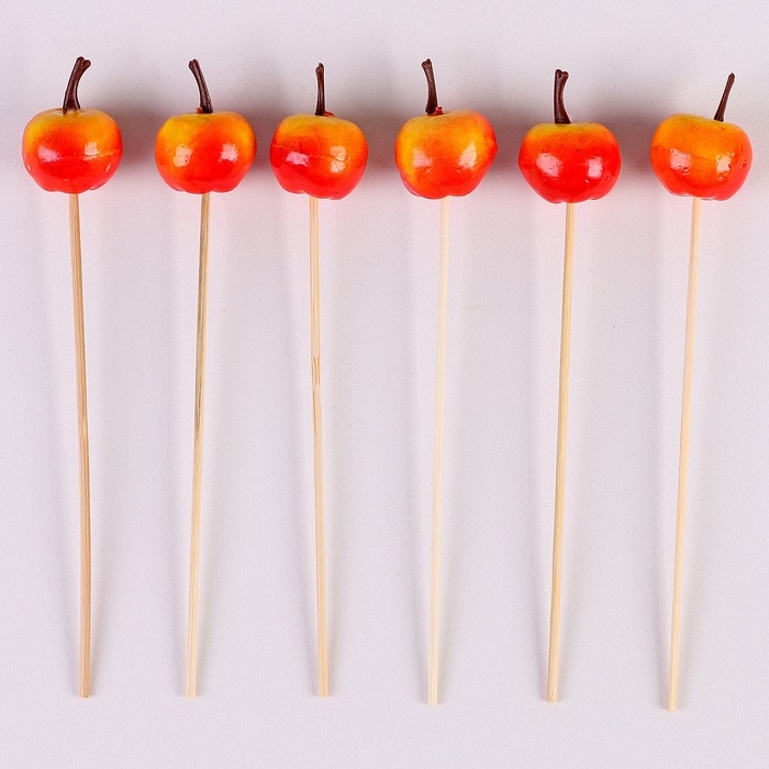 Шпажки «Наливные яблочки», в наборе 6 шт. Шпажки «Наливные яблочки», в наборе 6 шт.
