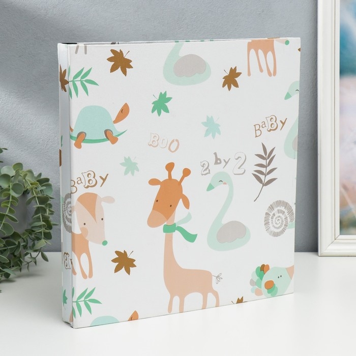 Фотоальбом на 500 фото 10х15 см Фотоальбом на 500 фото 10х15 см "Звери" чёрные листы 5х35х36 см