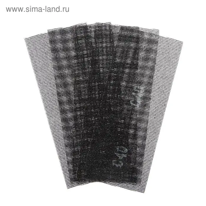Сетка абразивная ТУНДРА ПРОФИ, водостойкая, карбид кремния, 115&times;280 мм, Р40, 5 шт.