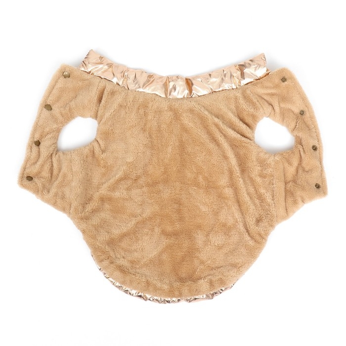 Куртка для собак  Куртка для собак "Блеск", 3XL (ДС 50, ОГ 68, ОШ 44 см), бронзовая