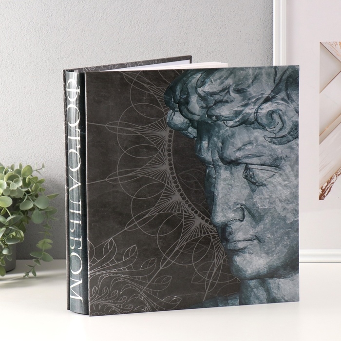 Фотоальбом на 500 фото 10x15 см  Фотоальбом на 500 фото 10x15 см "Давид и мандала" в коробке, тиснение 5,5x30x33,5 см