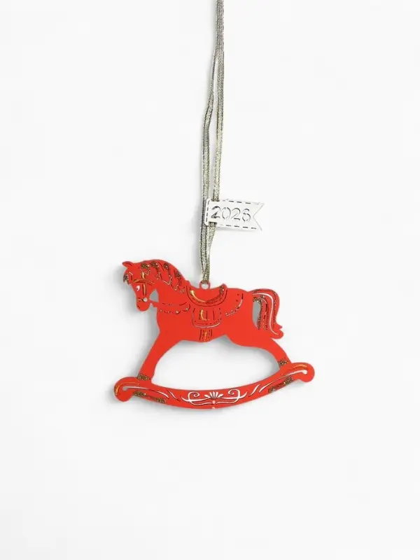 Набор ёлочных украшений "Лошадки. 2026" 11,5х8,5 см Ассорти, 5 шт.