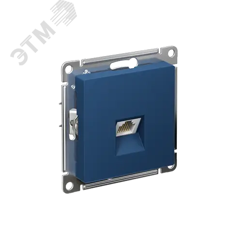 ATLASDESIGN РОЗЕТКА компьютерная RJ45, кат. 5Е, механизм, АКВАМАРИН