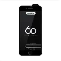 Защитное стекло iPh 6/6S Anmac 6D Black без упаковки Арт.1137147 (10 шт./уп.)