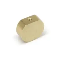 Ручка-кнопка CAPPIO RK147, d=26 мм, цвет сатиновое золото