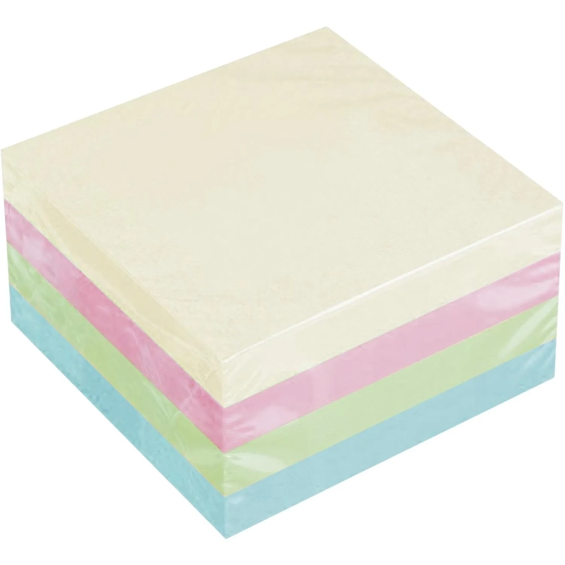 Стикеры Attache куб 76х76, пастель 4 цвета 400 л