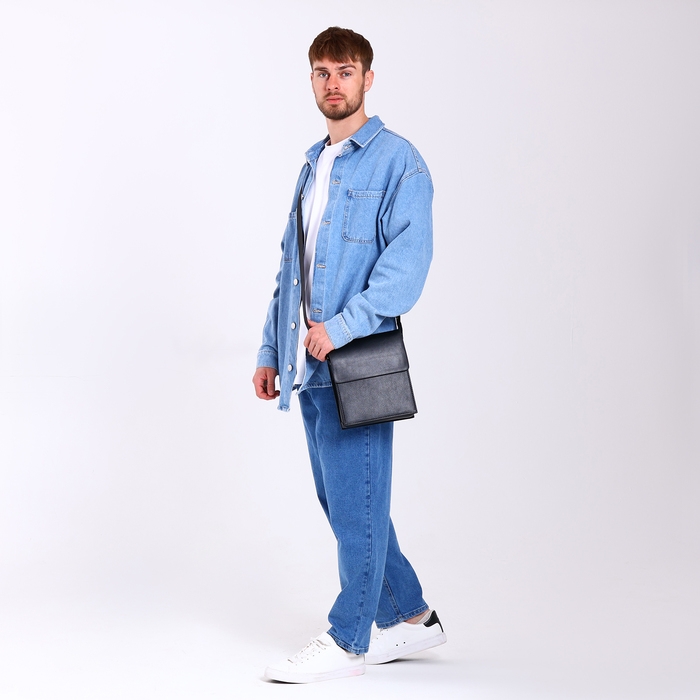 Сумка мужская, цвет чёрный Сумка мужская, цвет чёрный