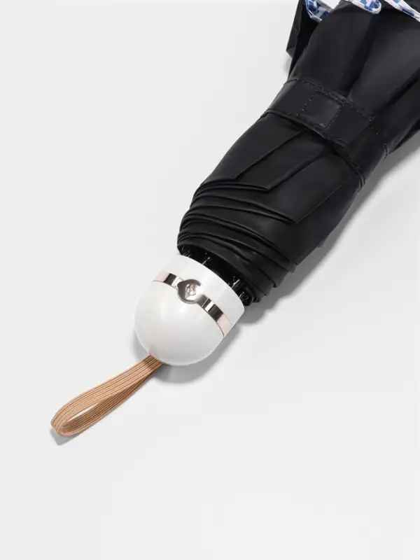 Зонт механический &laquo;Лапка&raquo;, эпонж, 4 сложения, 8 спиц, R=49/56 см, d=98 см, МИКС