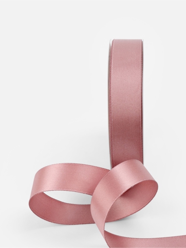 Лента атласная двухсторонняя №164 20мм*25±1м пудровый TR