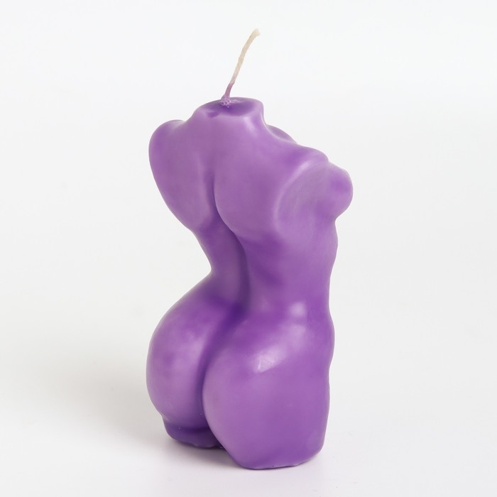Свеча фигурная ароматическая  Свеча фигурная ароматическая "Женский силуэт", 9,5х4,5 см, лаванда