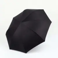 Зонт - наоборот &laquo;Однотон&raquo;, механический, 8 спиц, R=53/61 см, d=106 см, чёрный