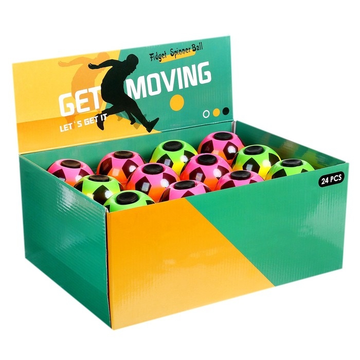 Мяч «Футбол», со спиннером, цвет МИКС Мяч «Футбол», со спиннером, цвет МИКС