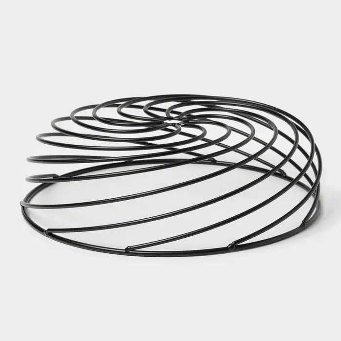 Фруктовница Доляна &laquo;Гипноз&raquo;, 30&times;30&times;8.5 см, чёрная