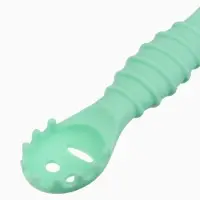 Ложка детская для прикорма, силикон, набор 3 шт., мятный M&B