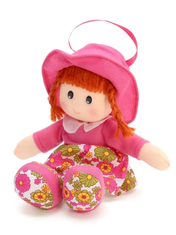 Мягкая игрушка &laquo;Кукла&raquo;, в шляпке и платьишке, цвет МИКС