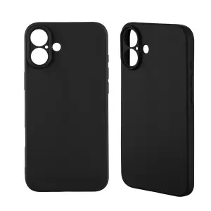 Чехол для iPhone 16 Plus TPU матовый черный