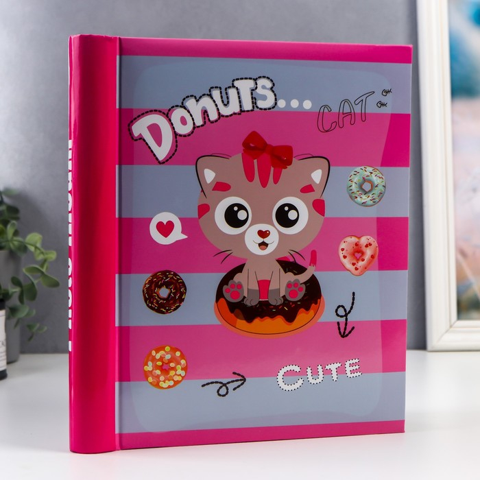 Фотоальбом 20 магнитных листов (40стр) Фотоальбом 20 магнитных листов (40стр) "Пончики" 23х28 см