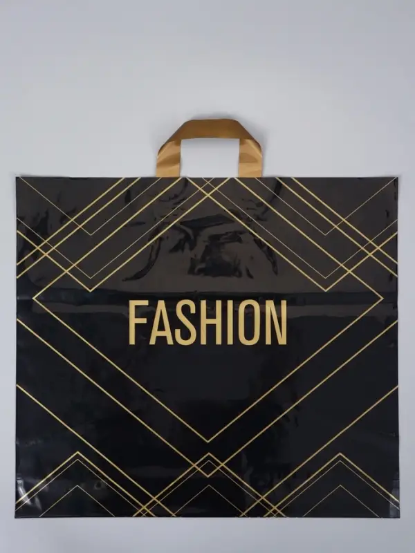 Пакет с петлевой ручкой "Линии" 50 х 45 х 8 см, 60 мкм