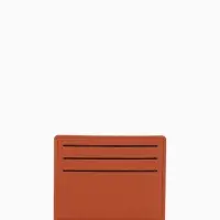 Картхолдер, на 6 карт, отделение для купюр, рыжий