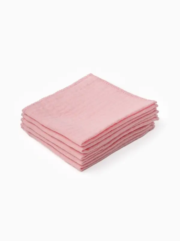 Набор платочков Крошка Я Rose 20*20 см-5 шт, муслин, 100 % хлопок Набор платочков Крошка Я Rose 20*20 см-5 шт, муслин, 100 % хлопок
