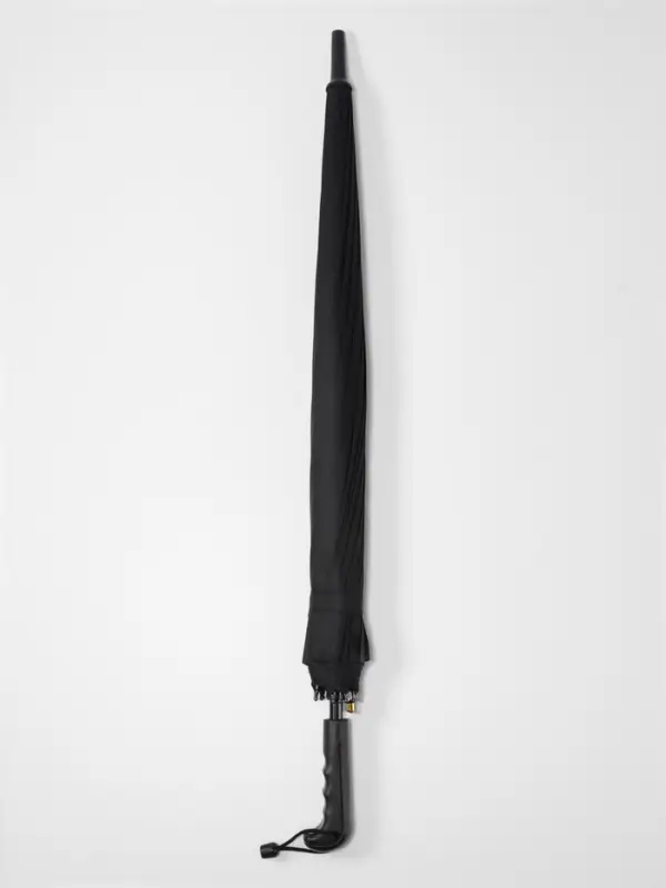 Зонт - трость полуавтоматический &laquo;Однотонный&raquo;, 16 спиц, R=59/70 см, d=118 см, чёрный