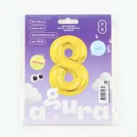 Воздушный шар фольгированный 40" &laquo;Цифра 8&raquo;