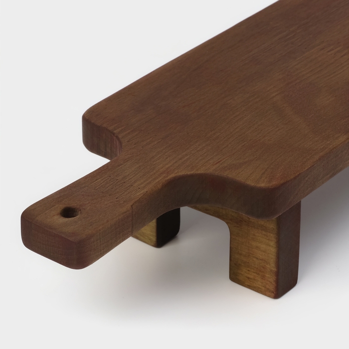 Доска разделочная для подачи и сервировки с ручкой, на ножках, 38×10×6 см, берёза Доска разделочная для подачи и сервировки с ручкой, на ножках, 38×10×6 см, берёза