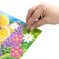 Набор для творчества. Аппликация бусинами "Цыплёнок" (180х250 мм, европодвес)