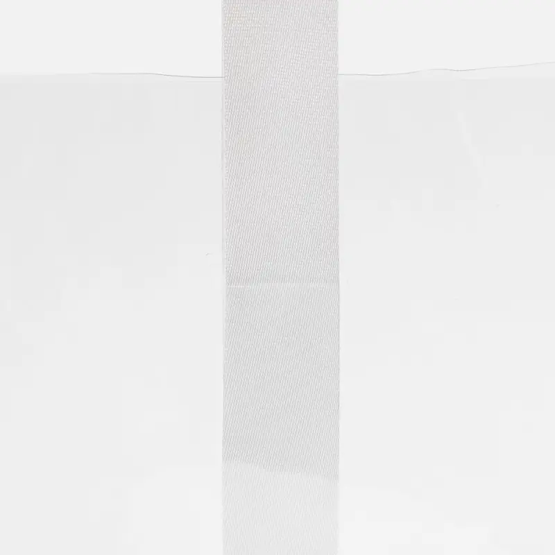 Шопер Clear Fest, ver.2, прозрачный с белыми ручками