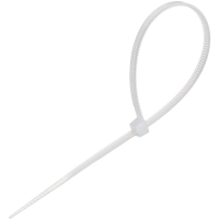 Стяжка (хомут) 150 мм x 2,5 мм,Bigtech BT-CT-150-25-W,нейлон,бел.,100 шт/уп