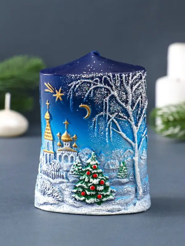 Свеча декоративная &laquo;Новогодняя&raquo; 5&times;8&times;11 см