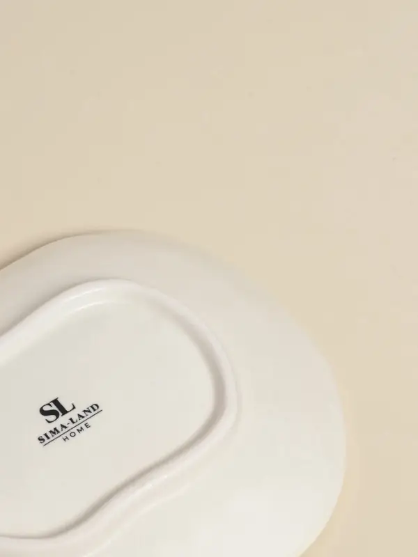 Тарелка SL Home &laquo;Осенний бриз&raquo;, 20.3&times;20&times;3.5 см, доломит, белая