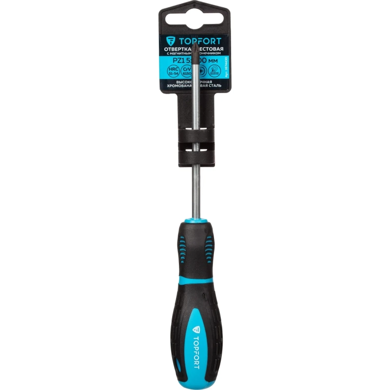 Отвертка крестовая PZ1 5x100 Topfort (546042)